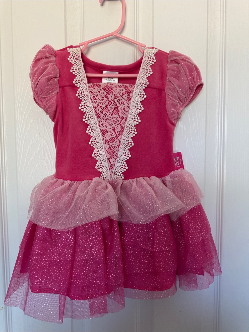 Disney Pink Glitter Princess Tulle Dress